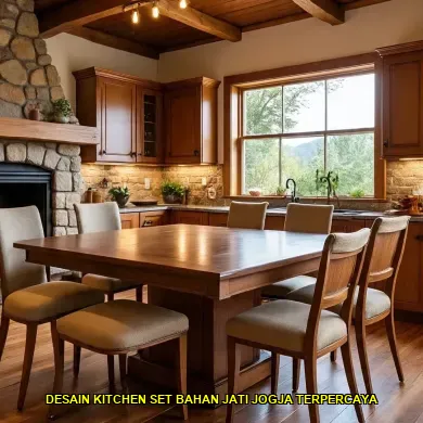 Mendalami Desain Kitchen Set Bahan Jati Jogja yang Menawan